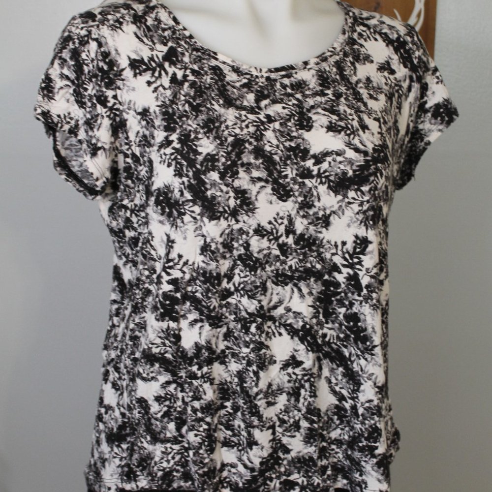 Simply Vera Vera Wang Short Sleeve Floral T-Shirt